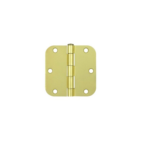 S35R54 5/8 Radius Hinge Brushed Brass, 10PK